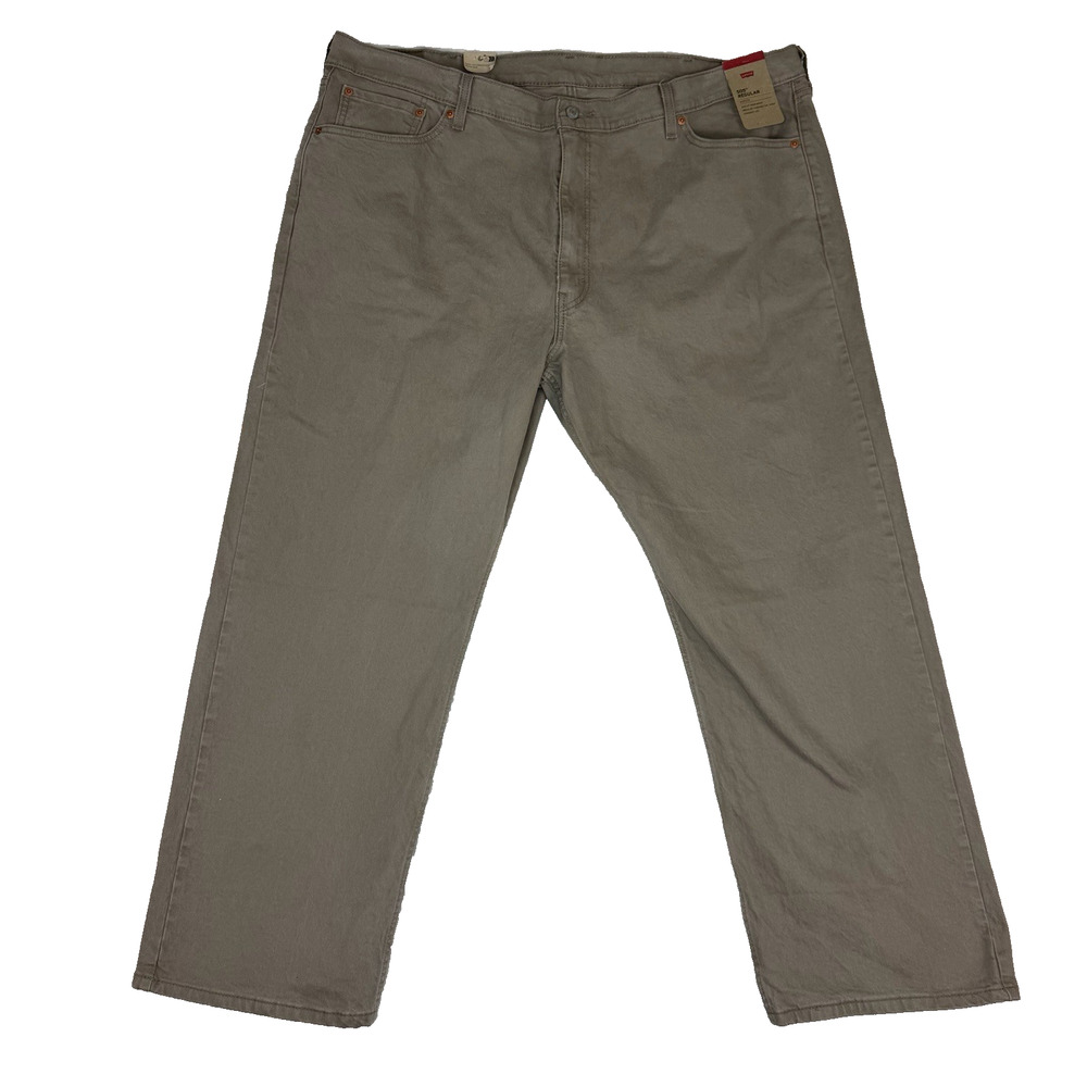 Levi's Men's 505 Straight Fit Stretch‎ Jeans Sz 46x30 Tan Beige Desert Taupe NWT